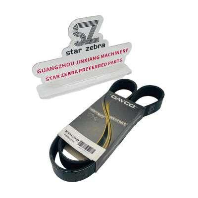 Engine Cooling Fan Belt Excavator Parts 1876184560 8973628150 8PK1155 for ISUZU Hitachi Excavator Parts Engine Spare Parts