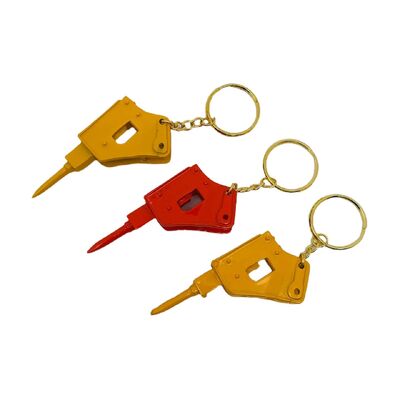 Creative Excavator Bulldozer Loader Models Breaker Hammer Ornaments Ashtrays Pen Holders Souvenirs Birthday Gifts Key Chain Ring