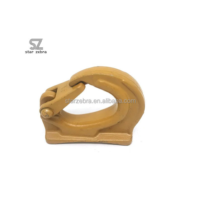 High Load Capacity Black Alloy Steel Weld On Bucket Lifting Hook for Excavator