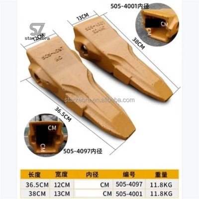 Ice-Breaking Teeth for Carter CAT320 329 330 336 345 349 365GC Bucket Teeth 381-4089 505-4097 505-4113 505-4103 and Top-