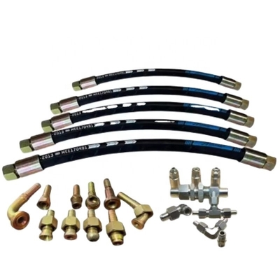 High Pressure Oil Pipe Hydraulic Steel Wire Braided Rubber Hose for Excavator Repair in High Temperature and Pressure