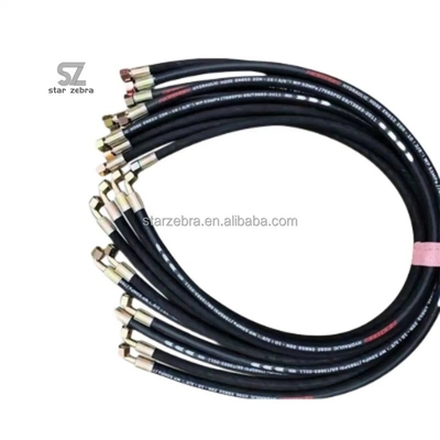 High Pressure Oil Pipe Hydraulic Steel Wire Braided Rubber Hose for Excavator Repair in High Temperature and Pressure