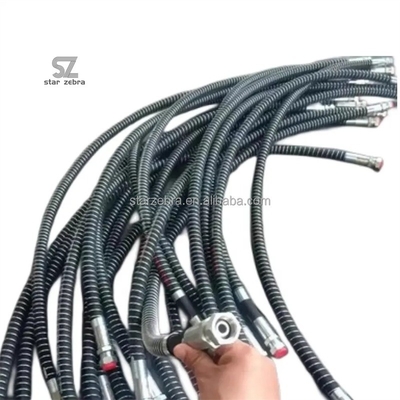 High Pressure Oil Pipe Hydraulic Steel Wire Braided Rubber Hose for Excavator Repair in High Temperature and Pressure