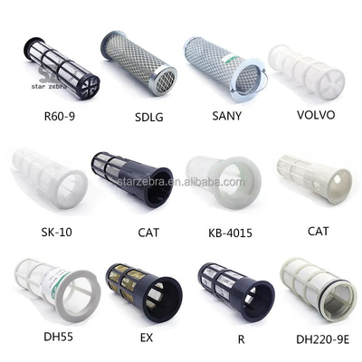 Manufacturing Plant Suitable Plastic and Stainless Steel Oil Tank Filter Screen for CAT Caterpillar ZAX PC SDLG SANY