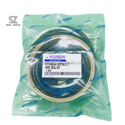 Hyundai R210LC-7 Excavator Hydraulic Cylinder Seal Kit for Bucket Cylinder and Construction Machinery Parts