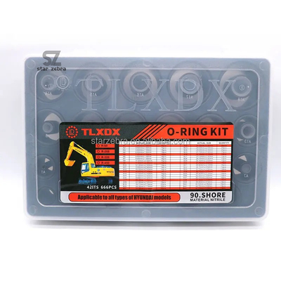 666PCS 42ITS Shore 90 Material Nitrile O-Ring Kit Compatible with All HYUNDAI Models