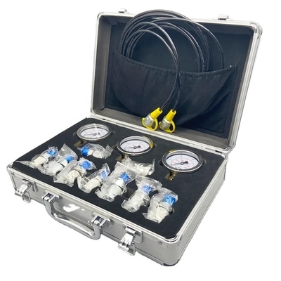 Manufacturing Plant Excavator High Precision Hydraulic Oil Pressure Gauge and Repair Box Set for Pilot Pump Detection Instrument