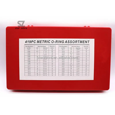 30 Sizes O-Ring Kit Set for High Temperature Resistance NBR FKM Silicon Rubber OEM Seal Set Excavator Essential Parts