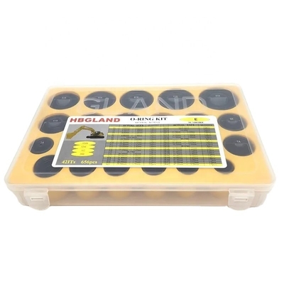 Retail and After Service Online support 656 PCS Rubber GIANT O Ring Kit Box For Excavator