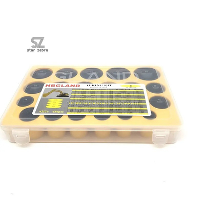 Retail and After Service Online support 656 PCS Rubber GIANT O Ring Kit Box For Excavator