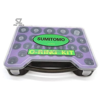 771 PCS Rubber GIANT O Ring Kit Box for SUMITOMO Excavator Maintenance and Repairing