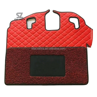 Black / Red PC60-7 Excavator Cab Foot Mat for Construction Works at Affordable