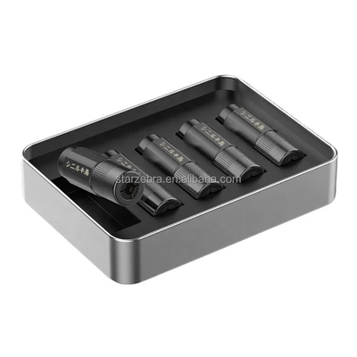 OEM Service Aluminum Alloy Double Hexagon Mouth Grease Nozzle Flat Mouth Tip Butter Gun Head Hose Hard Pipe Accessories