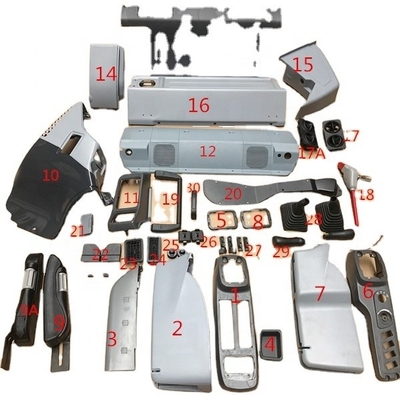 Design Excavator Cab Plastic Trim Panel for Construction Works PC130 PC160 PC200 PC240 PC270 PC360-7 Interior Panel Toolbox
