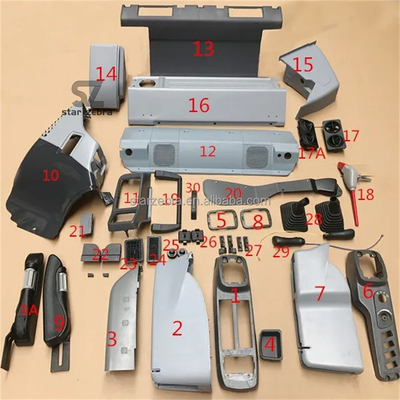Design Excavator Cab Plastic Trim Panel for Construction Works PC130 PC160 PC200 PC240 PC270 PC360-7 Interior Panel Toolbox