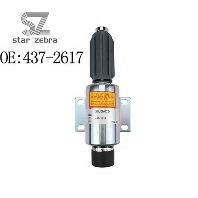 Supply Excavator Fuel Shut Off Solenoid Valve 437-2617 589/91 2370 for 12V 24V Generator