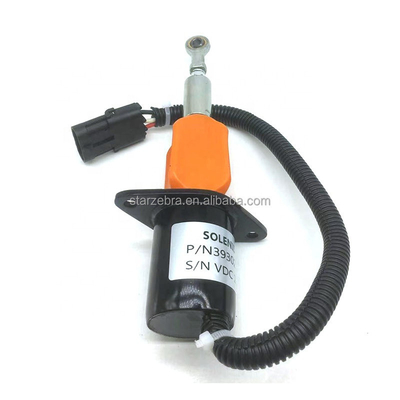 24V Voltage Flameout Solenoid 6743-81-9140 for PC300/350-7 Excavator Diesel Engine Stop Solenoid 3930234