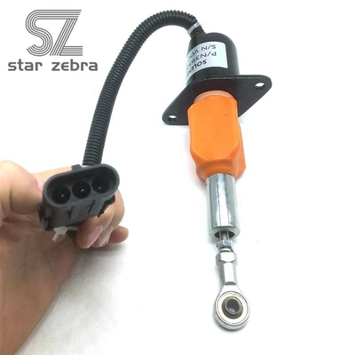 24V Voltage Flameout Solenoid 6743-81-9140 for PC300/350-7 Excavator Diesel Engine Stop Solenoid 3930234