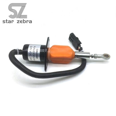 24V Voltage Flameout Solenoid 6743-81-9140 for PC300/350-7 Excavator Diesel Engine Stop Solenoid 3930234