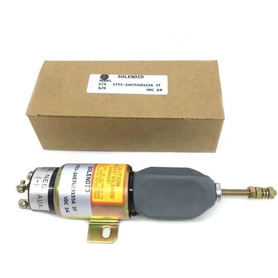 High Guarantee 1751-24E7U1B1S5A Excavator Electric Parts 24V Flameout Solenoid Valve SK75 Stop Solenoid Valve