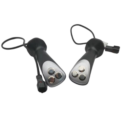 3 Button Joystick Handle for Excavator Spare Parts in Machinery Repair Shops Wood Grabber