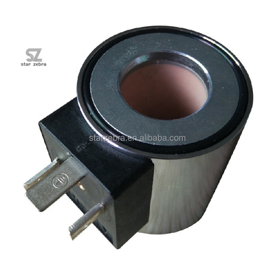 24V 12VDC 30W Inner Hole 23mm Length 51mm Excavator Hydraulic Solenoid Valve Coil with Black