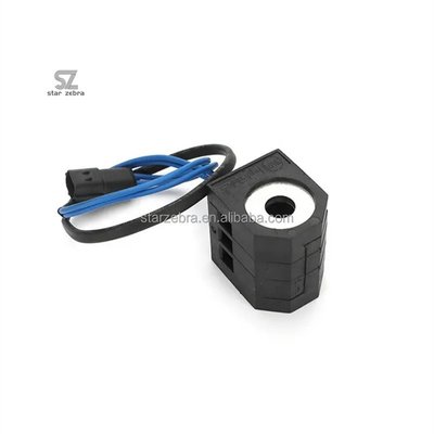 24V 52.3mm 13mm Rotary Solenoid Valve Coil for DH150 DH220 DH225 DH300-5-7 Excavator Replacement Parts and Accessories