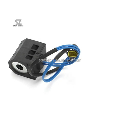 24V 52.3mm 13mm Rotary Solenoid Valve Coil for DH150 DH220 DH225 DH300-5-7 Excavator Replacement Parts and Accessories