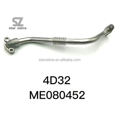 Online Support After Service Steel ME080452 Excavator Oil Return Pipe Line for 4D32 Engine Turbocharger Oil Drain Tube