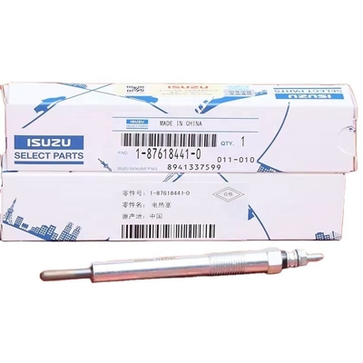 Machinery Repair Shops Suitable Engine Ignition Glow Plug 1-87618441-0 for 4LE2 4JB1 4JG1 4HK1 6HK1 Excavator Parts