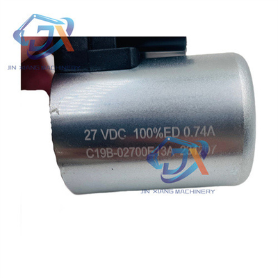 STAR ZEBRA C19B-02700E13A Solenoid Valve coil 27642500 Excavator Construction Machinery Parts 27V