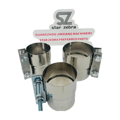 Muffler clamps and exhaust pipe clips for cat Hitachi, Kobelco Doosan Daewoo Hyundai and Sumitomo excavator parts