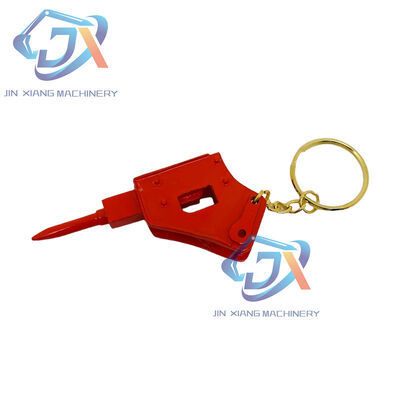 Creative Excavator Bulldozer Loader Models Breaker Hammer Ornaments Ashtrays Pen Holders Souvenirs Birthday Gifts Key Chain Ring