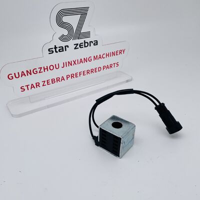 41B0141 Solenoid Coil 12vdc for XGMA Excavator XG815 Construction Machinery Parts Height 35mm, Inner Diameter 13mm