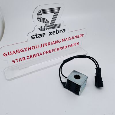 41B0141 Solenoid Coil 12vdc for XGMA Excavator XG815 Construction Machinery Parts Height 35mm, Inner Diameter 13mm