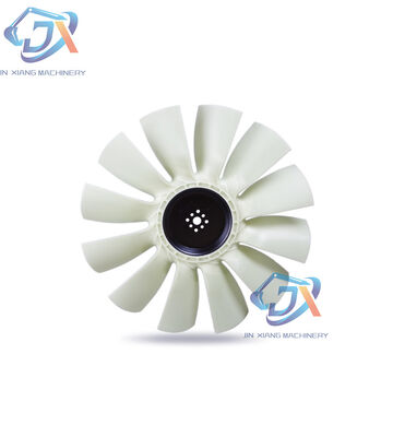 Engine Cooling Fan 12 Blades for Hyundai R305-7 Excavator 710mm Diameter 25.4 60 Upgrade 9 to 12