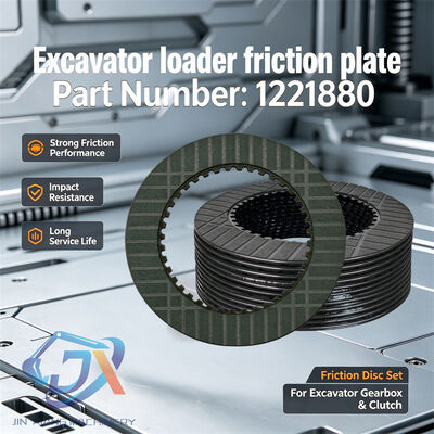 OEM Replacement 1221880 Clutch Plate for TH330B TH460B Telehandler Wet Brake Disc 127.1mm Outer Diameter 82.2mm Inner Diameter